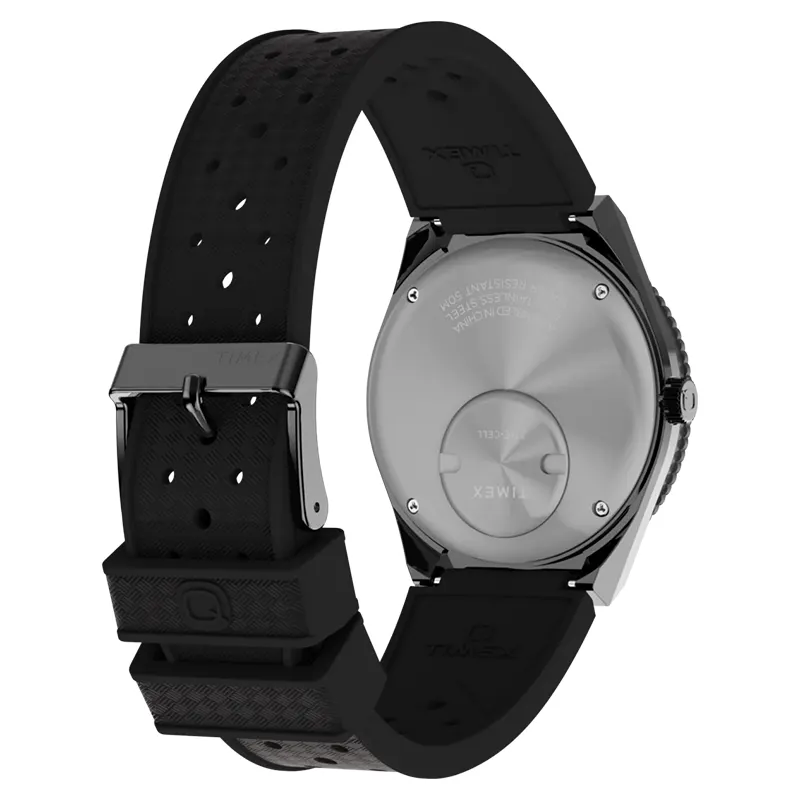 Q Timex 1979 Reissue GMT Black Dial Men's Watch | TW2V38200