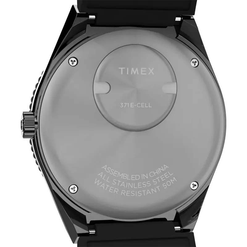Q Timex 1979 Reissue GMT Black Dial Men's Watch | TW2V38200