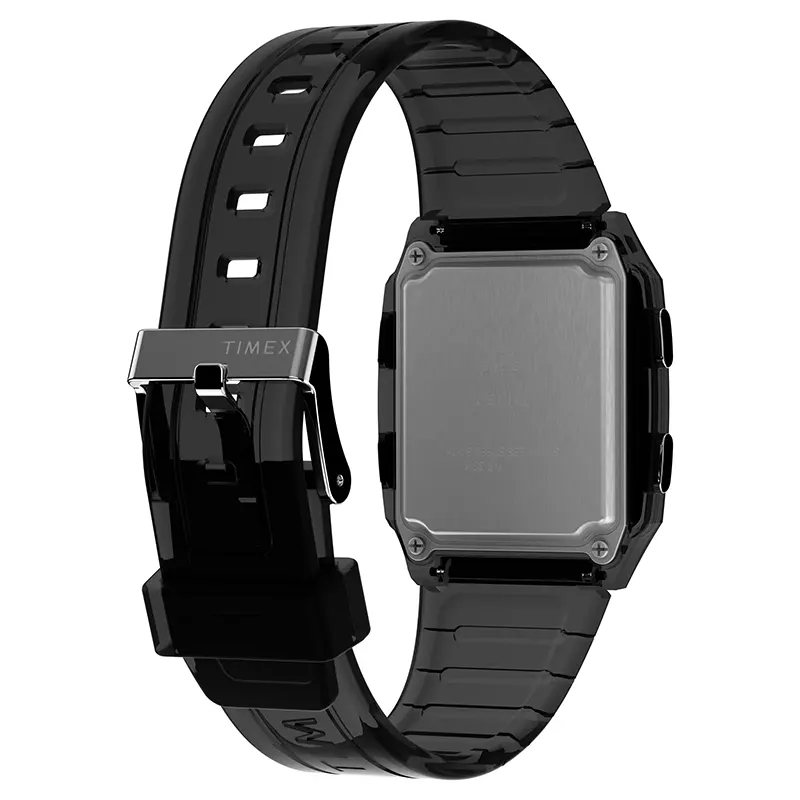 Q Timex LCA Rectangle Digital Grey Dial Watch | TW2W45000