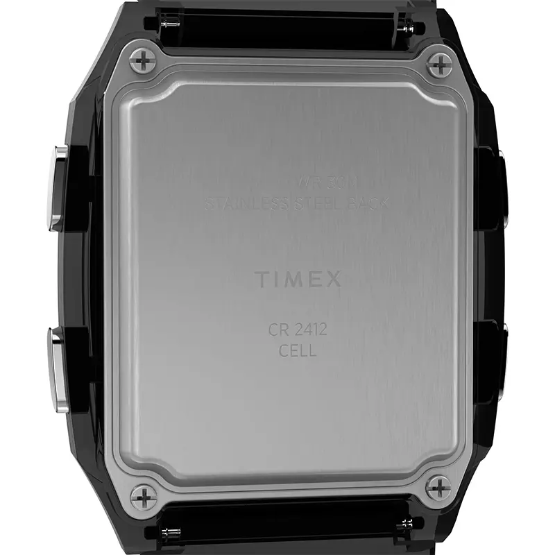 Q Timex LCA Rectangle Digital Grey Dial Watch | TW2W45000