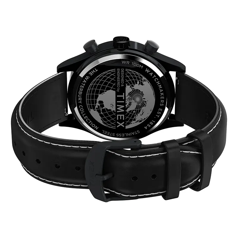 Timex Waterbury Traditional Fly Back Black Dial Men's Watch | TW2W48000