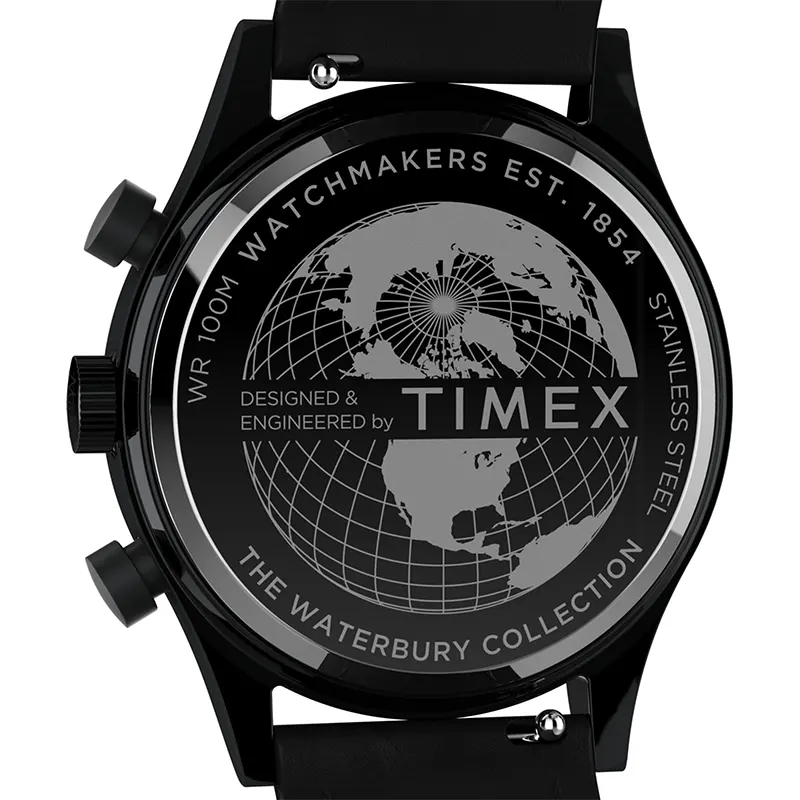 Timex Waterbury Traditional Fly Back Black Dial Men's Watch | TW2W48000
