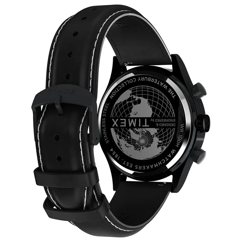 Timex Waterbury Traditional Fly Back Black Dial Men's Watch | TW2W48000