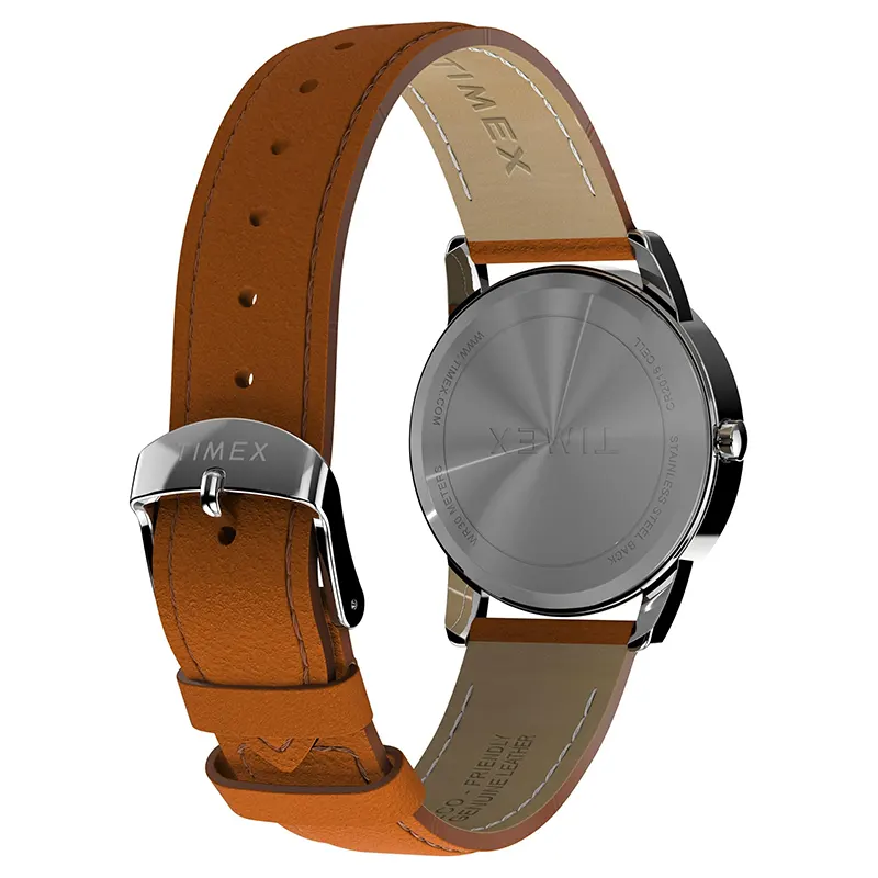 Timex Easy Reader Green Dial Brown Leather Men's Watch | TW2W54600