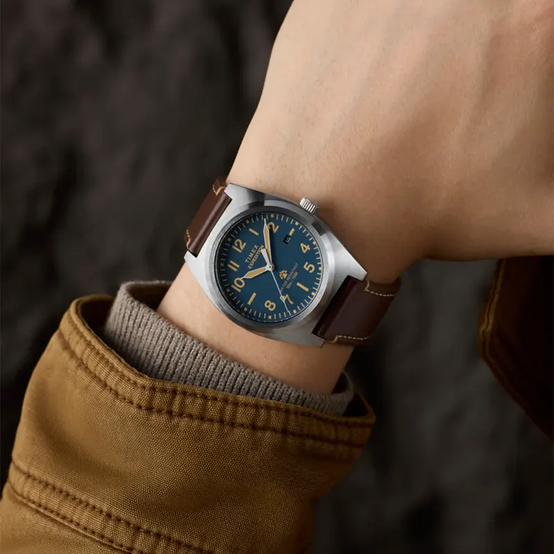 Timex Expedition® Capstone 39mm Eco-Friendly Leather Strap Men's Watch | TW2Y30600
