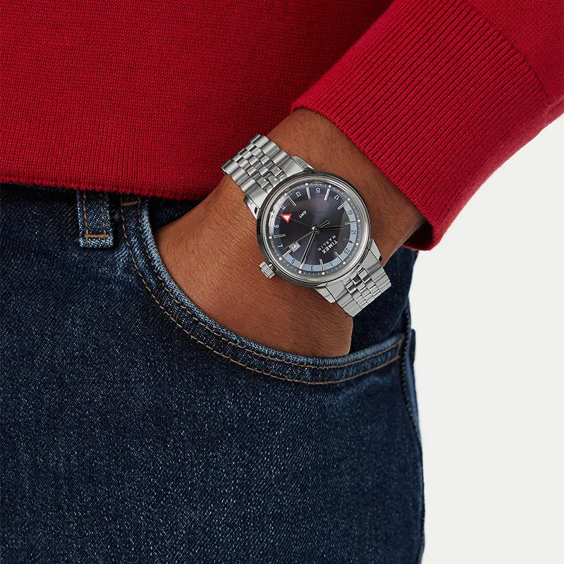 Timex Marlin® GMT 40mm Blue Dial Men's Watch | TW2Y47600