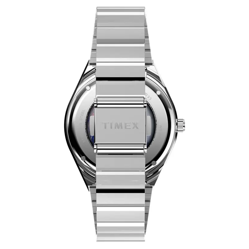 Q Timex NASA 40mm Multifunction Moonphase Black Dial Men's Watch | TW2Y56700