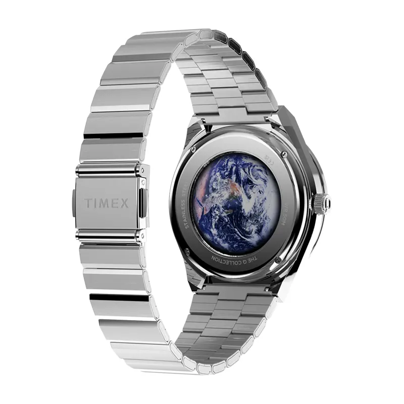 Q Timex NASA 40mm Multifunction Moonphase Black Dial Men's Watch | TW2Y56700