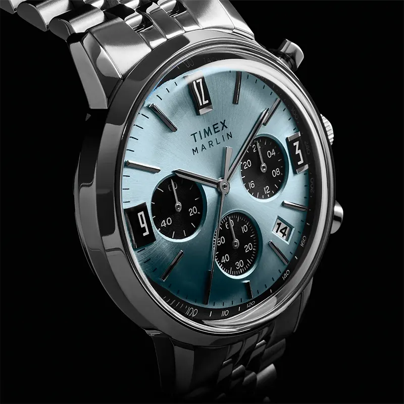 Timex Marlin® Chronograph 40mm Ice Blue Dial Men's Watch | TW2Y66500