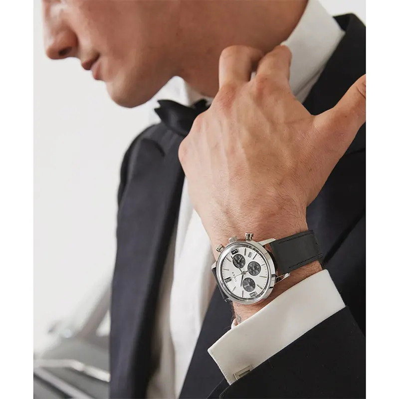 Timex Marlin Chronograph Panda 42mm Men's Watch | TWEG26703