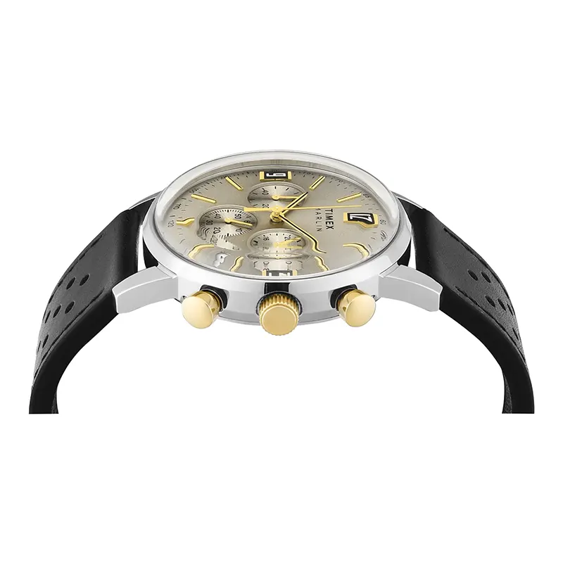 Timex Marlin® Chronograph Tachymeter Beige Dial Men's Watch | TWEG26705