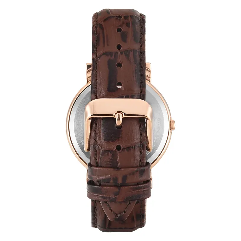 Timex Silver Dial Brown Leather Men's Watch | TWEG356SMU01T