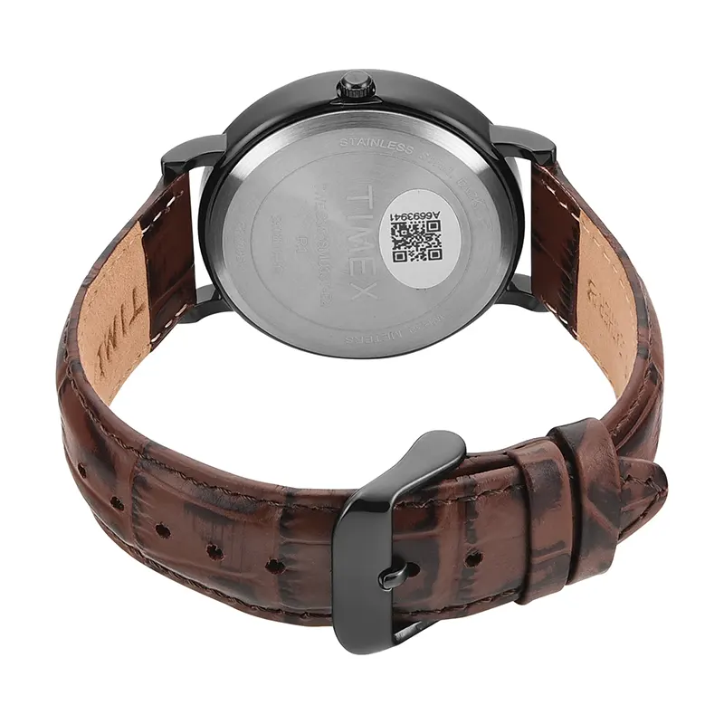 Timex Green Dial Brown Leather Men's Watch | TWEG356SMU03T