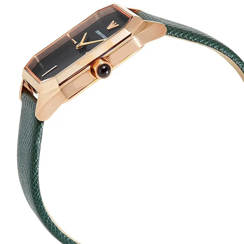Emprio Armani Gioia Black Mother of Pearl Dial Ladies Watch | AR11149