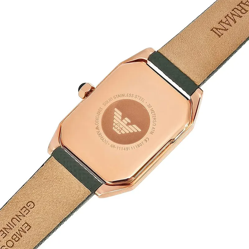 Emprio Armani Gioia Black Mother of Pearl Dial Ladies Watch | AR11149