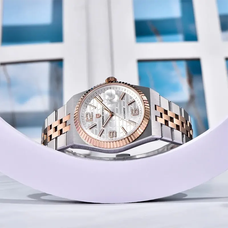 Pagani Design Land Dweller Two-Tone Silver Dial Men's Watch | PD-YS027