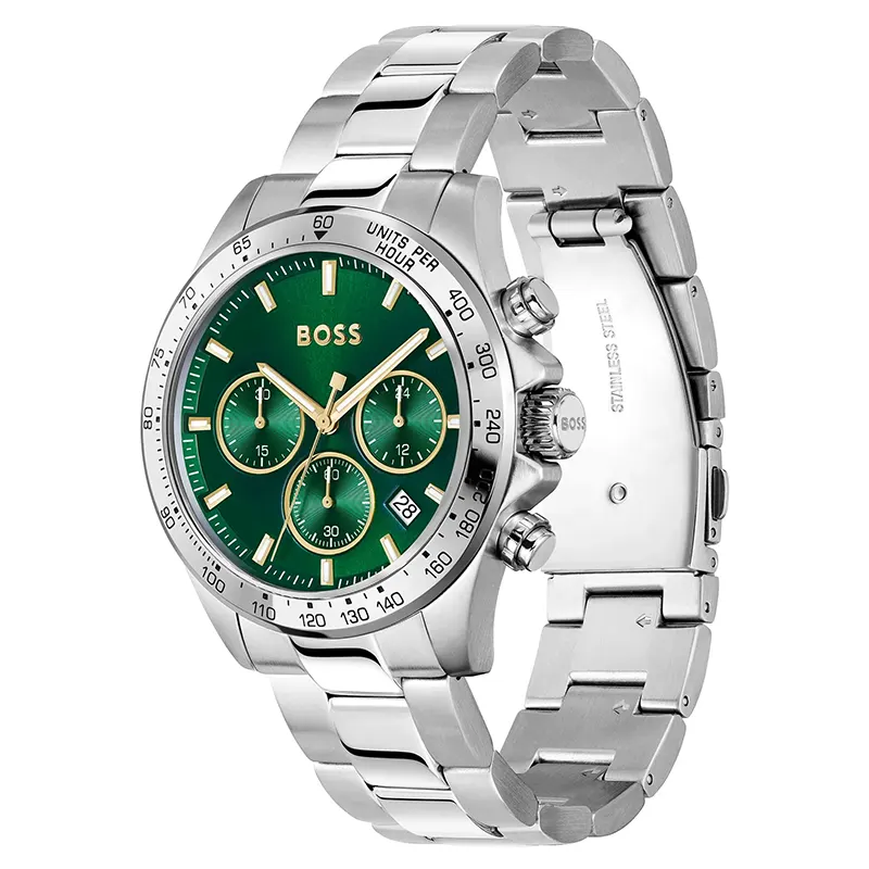 Hugo Boss Hero Chronograph Green Dial Men’s Watch | 1514217