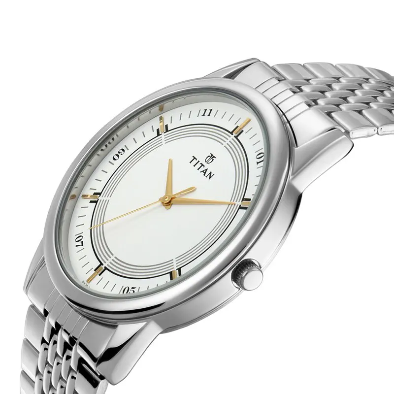 Titan Bandhan Silver Dial Couple Watch | 17732603SM01