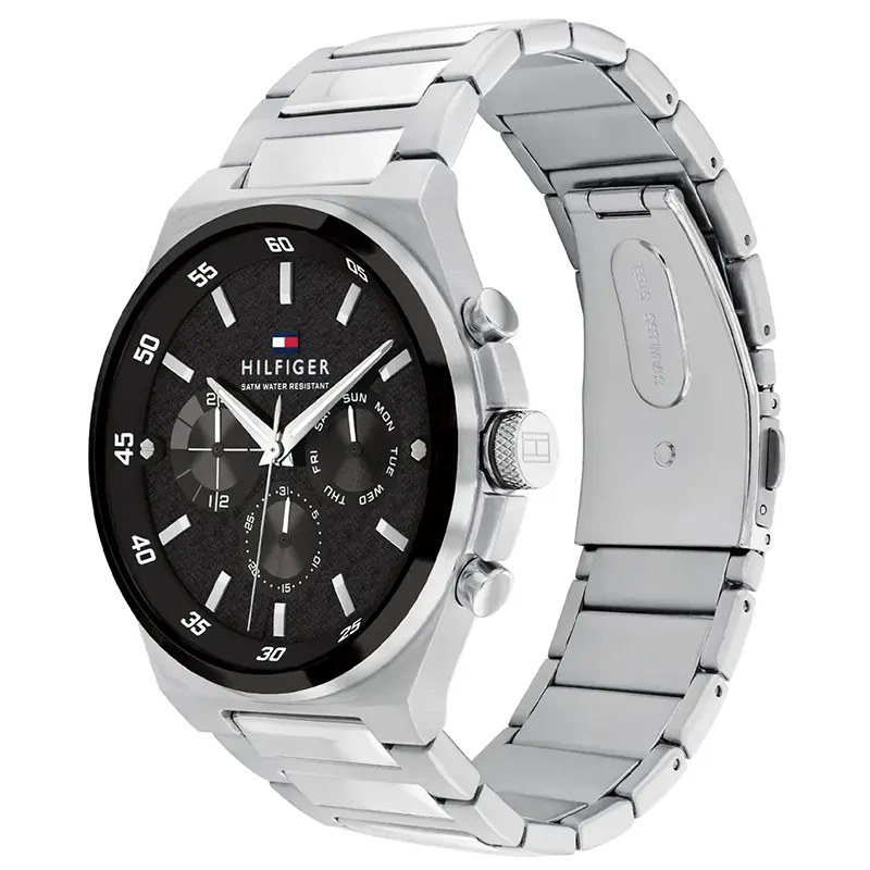 Tommy Hilfiger Dexter Multifunction Black Dial Men's Watch | 1792087