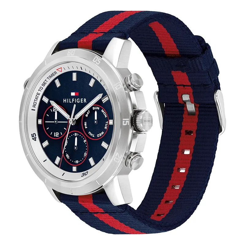Tommy Hilfiger Troy Multifunction Navy Blue Dial Men's Watch | 1792124