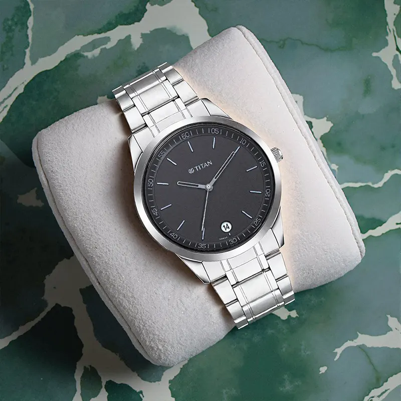 Titan Workwear Minimals Black Dial Men's Watch | 1806SM02