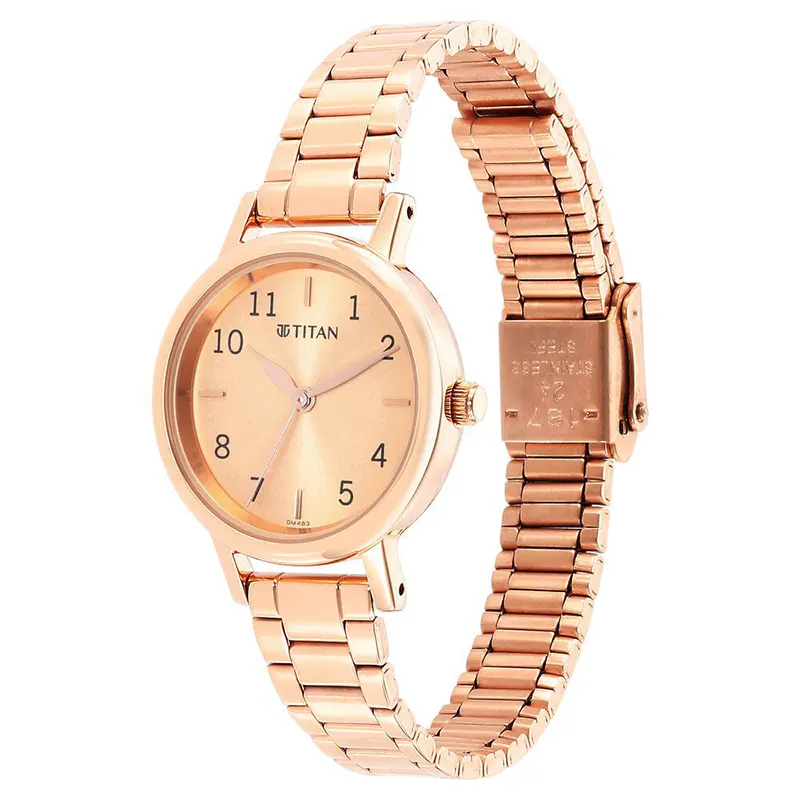 Titan Karishma 2678WM01 Rose Gold Dial Rose Gold-tone Ladies Watch