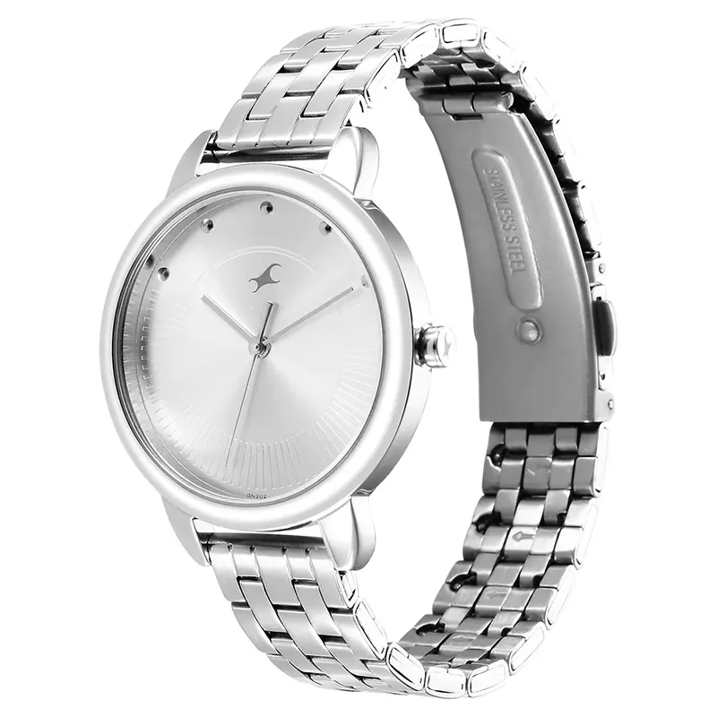 Fastrack 6282SM01 Stunners Silver Dial Ladies Watch