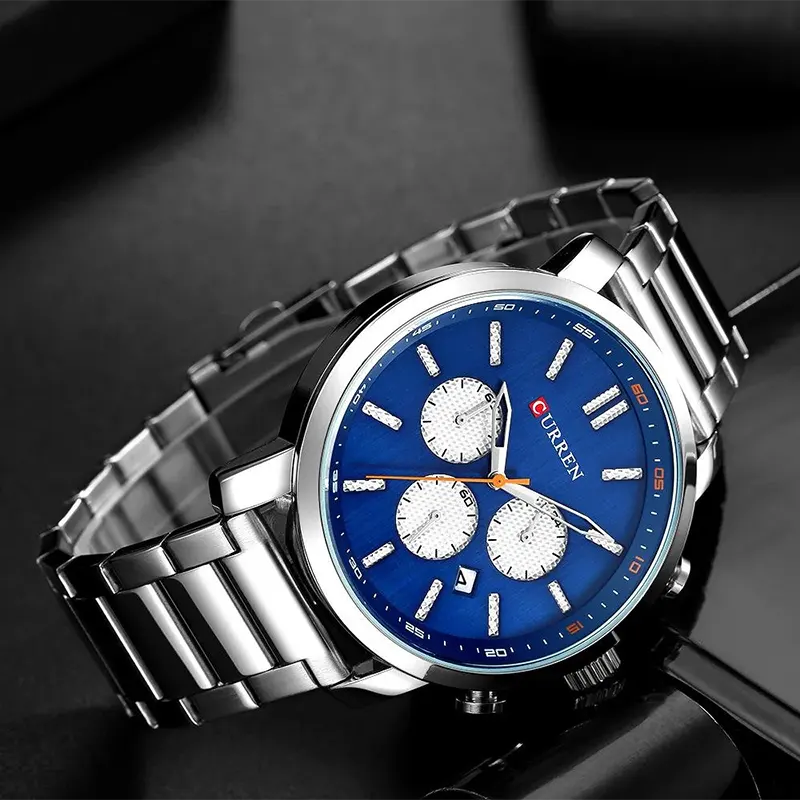 Curren Fashion Chronograph Blue Dial Men’s Watch | 8315