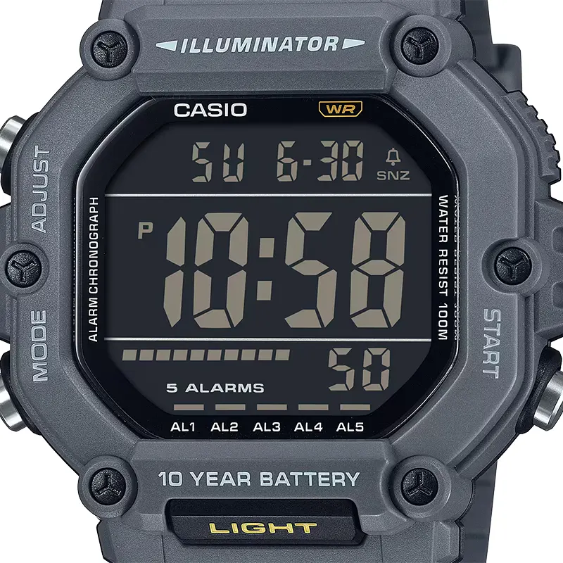 Casio Sports Youth Digital Black Dial Men's Watch | AE-1600H-8BV
