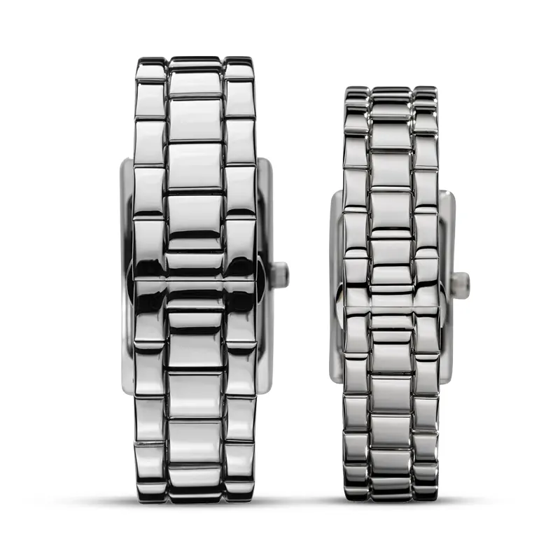 Emporio Armani Classic Black Dial Couple Watch | AR0156 | AR0157
