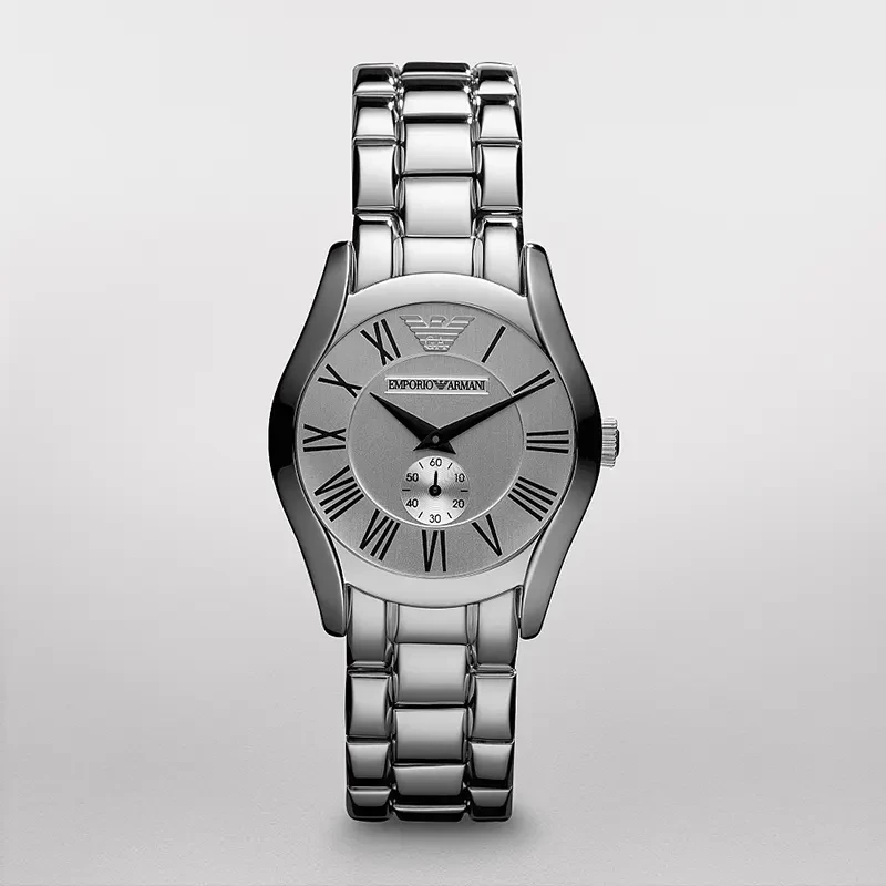 Emporio Armani Classic Silver Dial Ladies Watch | AR0648