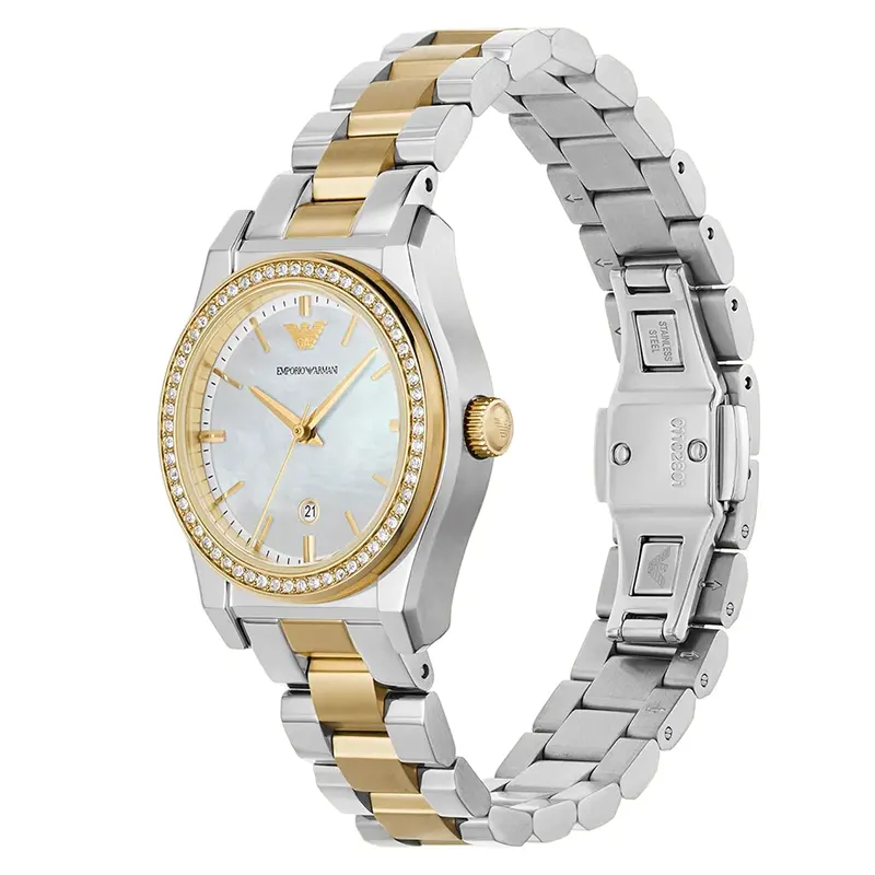 Emporio Armani Federica White MOP Dial Ladies Watch | AR11559