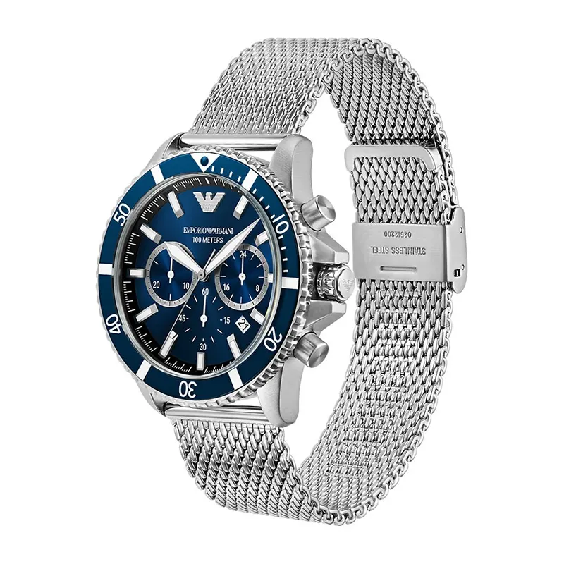 Emporio Armani World Explorer Chronograph Blue Dial Men's Watch | AR11587