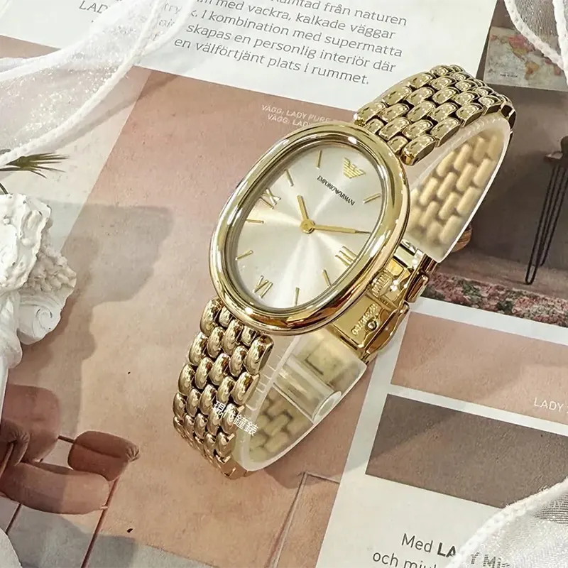Emporio Armani Sinfonia Champagne Dial Ladies Watch | AR11707