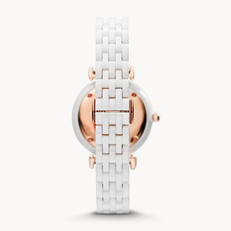 Emporio Armani Ceramica Mother of Pearl Dial Ladies Watch | AR1486