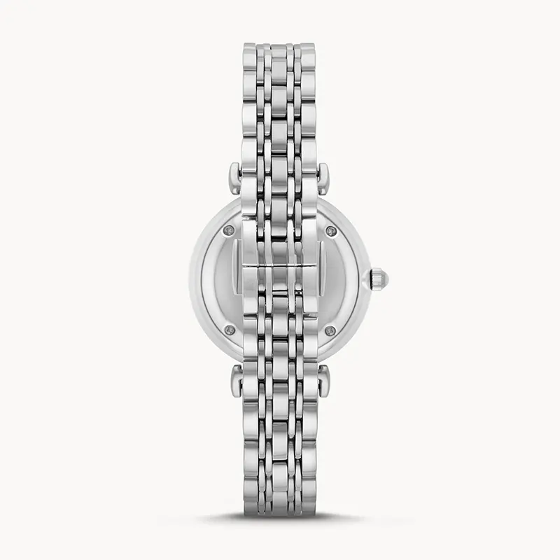 Emporio Armani White Crystal Pave Dial Ladies Watch | AR1925