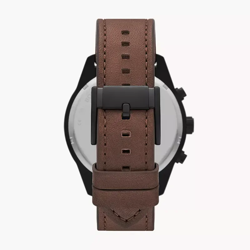 Fossil Brox Multifunction Dark Brown Leather Men's Watch | BQ2802