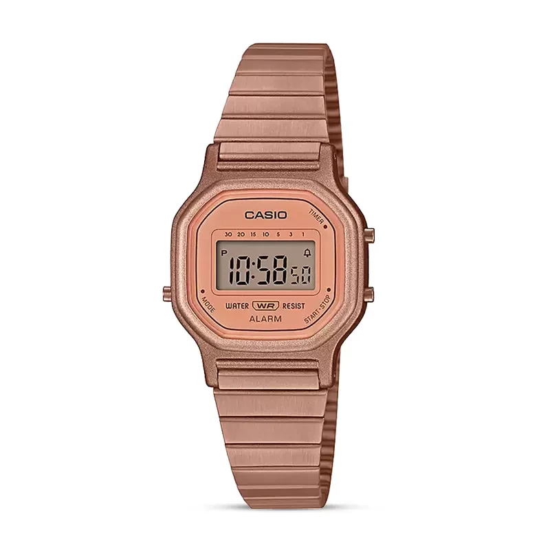 Casio Vintage Retro Rose Gold-tone Ladies Watch | LA-11WR-5A