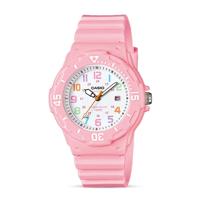 Casio LRW-200H-4B2V Youth White Dial Pink Ladies Watch