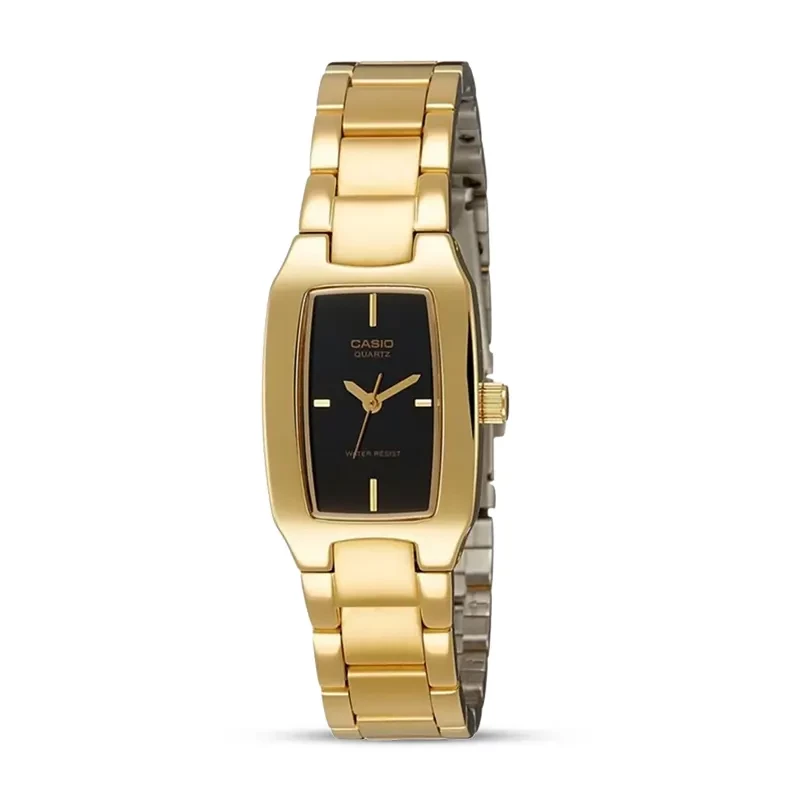 Casio LTP-1165N-1C Black Dial Gold-tone Ladies Watch