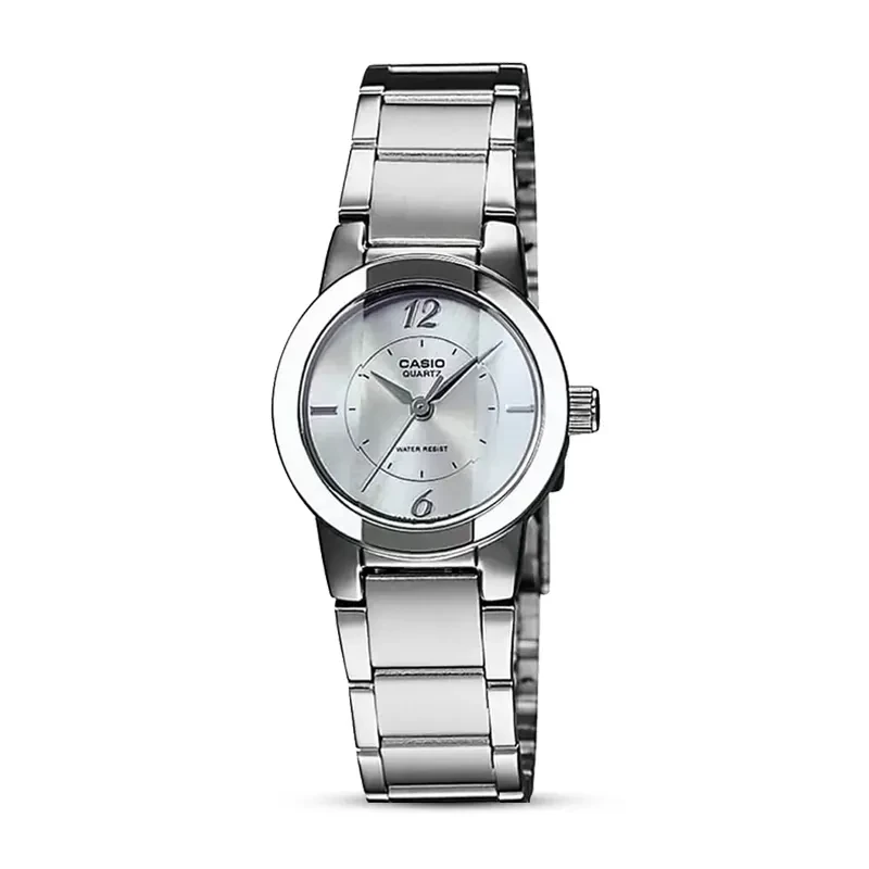 Casio Enticer LTP-1230D-7C MOP Silver Dial Ladies Watch