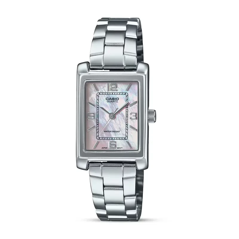 Casio Enticer LTP-1234DS-4A MOP Grey Dial Ladies Watch