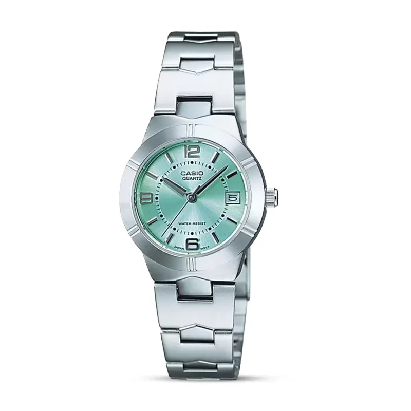 Casio Enticer LTP-1241D-3A Light Green Dial Ladies Watch