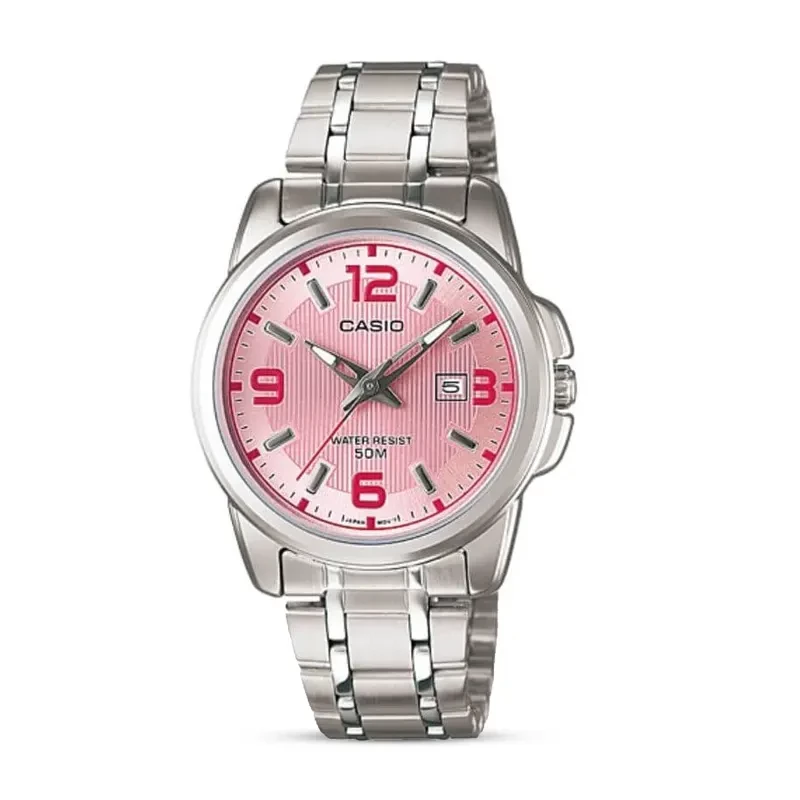 Casio Enticer LTP-1314D-5A Pink Dial Ladies Watch