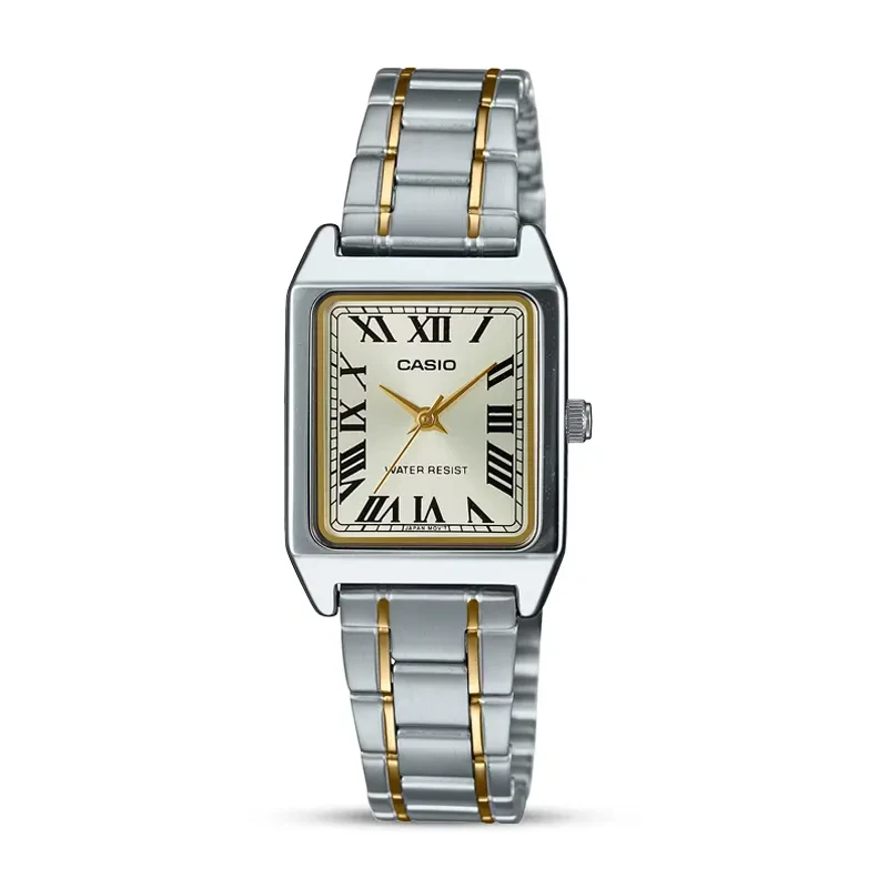 Casio Enticer LTP-V007SG-9B Champagne Dial Two-tone Ladies Watch