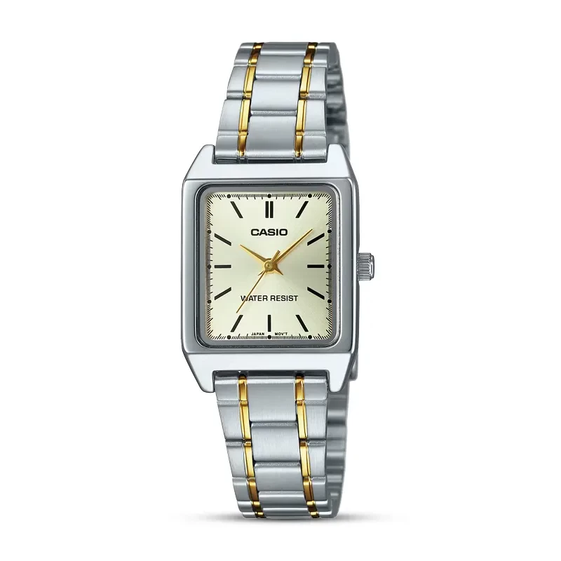 Casio Enticer LTP-V007SG-9E Champagne Dial Two-tone Ladies Watch