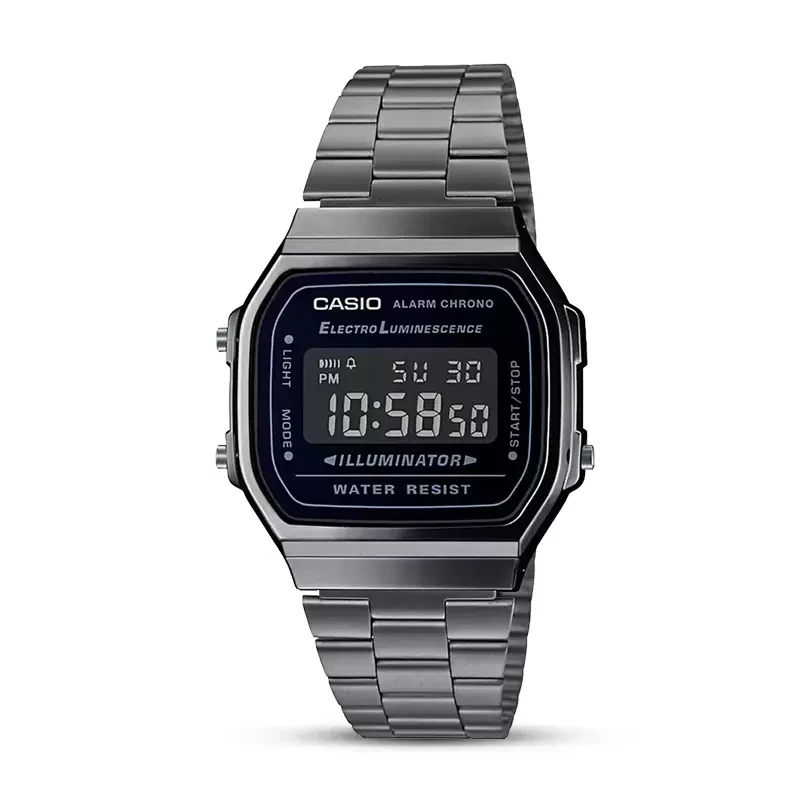 Casio A168WGG-1B Vintage Black Digital Dial Watch