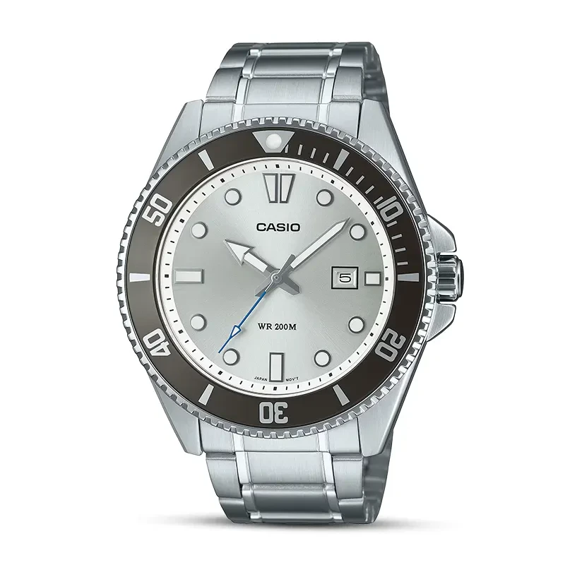 Casio Duro Diver's 200M Silver Dial Men's Watch | MDV-107D-7AV