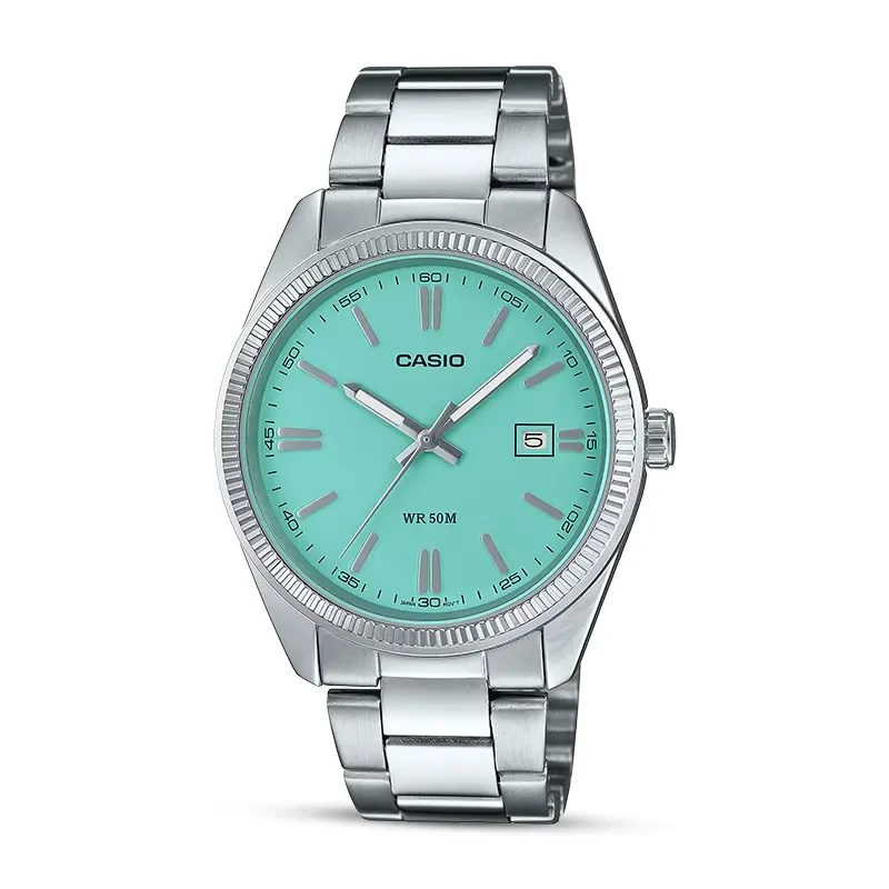 Casio Enticer Tiffany Blue Dial Men's Watch | MTP-1302PD-2A2V