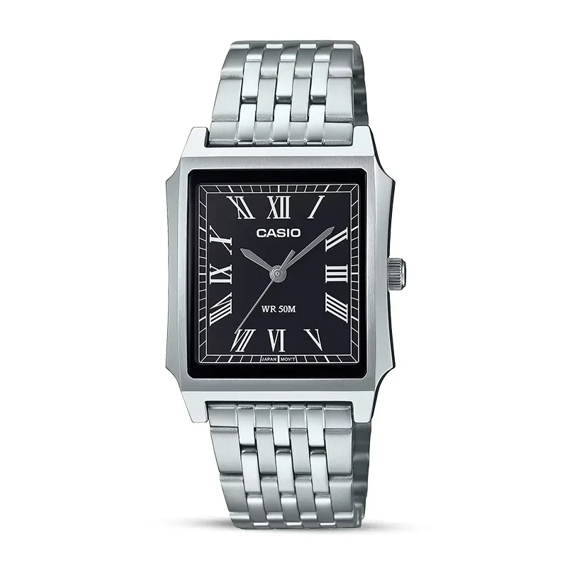 Casio Enticer Tank Style Black Dial Men's Watch | MTP-B190D-1BV